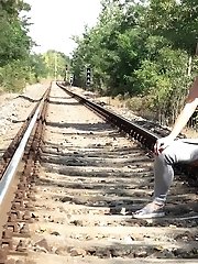 15 pictures - Cute European pisses over the railway line