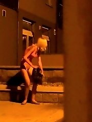 15 pictures - Compilation of girls pissing at night in the city