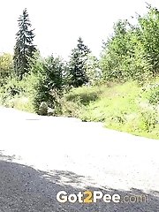 15 pictures - Cute babe rushes to beat her pee desperation