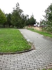 15 pictures - Dark haired exotic babe squatting to pee outside