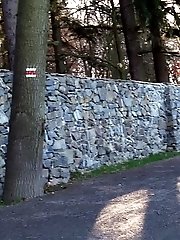 15 pictures - Redhead shows her pussy when she pees