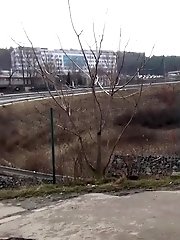 15 pictures - Hot secretary pisses on the way home from work