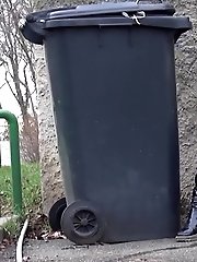 15 pictures - A pretty blonde pulls down her trousers to pee