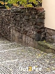 15 pictures - Closeup pissing action for puffy pussy lipped babe