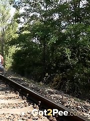 15 pictures - Cute European pisses over the railway line