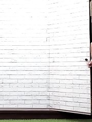 15 pictures - Pretty babe squats and pisses into a jug