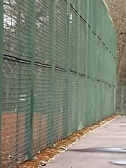 15 pictures - Gorgeous girl pees in the tennis courts