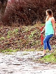 15 pictures - Blue Leggings Waterfall