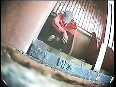 6 movies - Women filmed urinating vividly in a restroom with a discreet camera Part 1