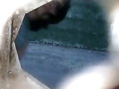 6 movies - Bold beauty filmed urinating far a public restroom with a sneaky camera Part 1