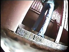 6 movies - Fascinated spectator records gals in a park’s female bathroom Part 3