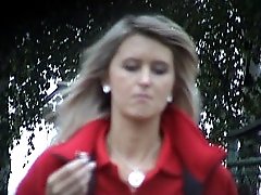 3 movies - Peeping after dreamboat blonde babe taking a leak