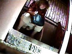 3 movies - Girls and oldies exposed to spy cam in public loo