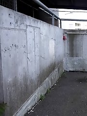 15 pictures - Gorgeous girl uses her phone while pissing outside