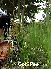 15 pictures - Black Leggings Peeing Jogger