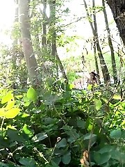15 pictures - ass is on full view in this outdoor peeing scene