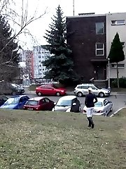 15 pictures - Hot blonde pisses while on a park bench