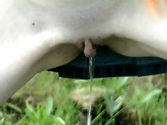4 movies - Juicy girl takes a leak in the middle of a field