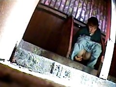 3 movies - Hot mamas emptying their bladders in park toilet