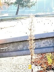 15 pictures - Against a Railing