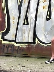 15 pictures - Pretty black haired girl leaves a piss puddle