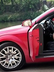 15 pictures - Lexi Dona needs to pee while driving outside