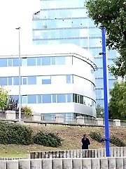 15 pictures - Messy piss puddle is left after outdoor pissing