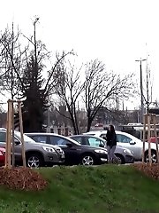 15 pictures - Black haired teen keeps on peeing outside