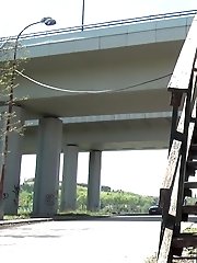 15 pictures - Pretty dark haired girl sprays her piss onto steps