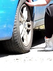 15 pictures - Sunshine reflects off a piss puddle outside