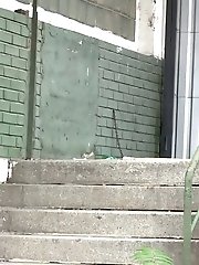 15 pictures - Stunning brunette is desperate to pee outside