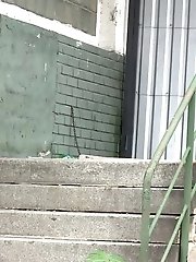 15 pictures - Stunning brunette is desperate to pee outside