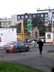 15 pictures - Dark haired girl is desperate to piss outside