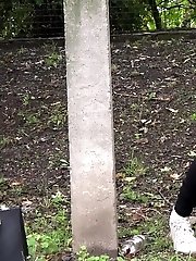 15 pictures - Sexy blonde takes a break from work to piss