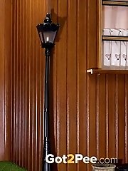 15 pictures - Gorgeous European pisses into a plant pot outside