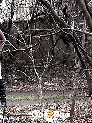 15 pictures - Pretty blonde sprays her pee like a sprinkler